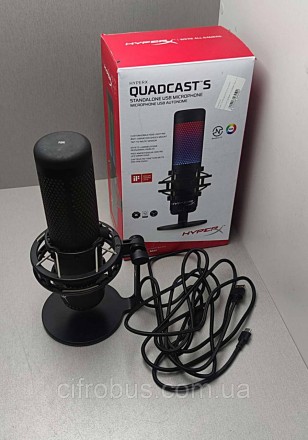 HyperX QuadCast S — полнофункциональный автономный микрофон, который идеально по. . фото 6