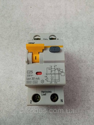Автоматичний вимикач IEK АВДТ32/25А
Характеристики:
- Номінальний струм 25 А
- Н. . фото 3