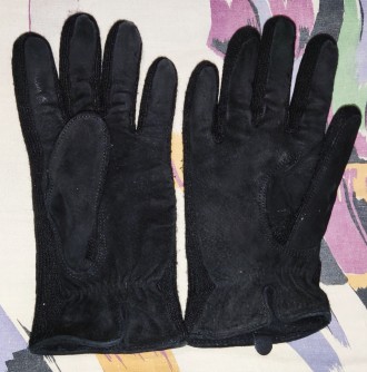 Замшевые мужские перчатки, на среднюю руку, ширина-10.5см, средний палец-8.5см, . . фото 5