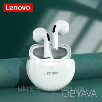 Наушники вкладыши Lenovo HT38 white, Bluetooth наушники