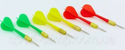 Дротики для игры в дартс 6 штук 16 грамм BL-6008. Шостка. фото 1 Дротики для игры в дартс 6 штук 16 грамм BL-6008. Шостка. фото 1