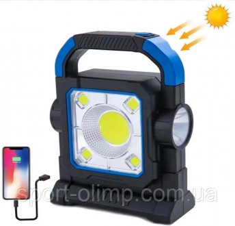 Светодиодный Power Bank фонарь кемпинг на солнечной батарее 7078A 5W+COB+LED, ЗУ. Шостка. фото 1 Светодиодный Power Bank фонарь кемпинг на солнечной батарее 7078A 5W+COB+LED, ЗУ. Шостка. фото 1