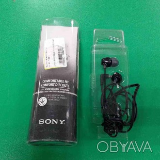 Sony EX-15 Black навушники вставні (затички), закриті чутливість 100 дБ/мВт, імп. . фото 1