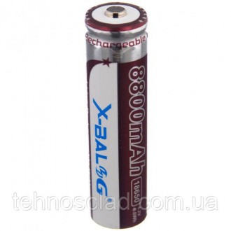 Літій-іонна X-Balog акумуляторна батарейка 18650 ємність 8800 mAh напруга 4.2V п. . фото 3