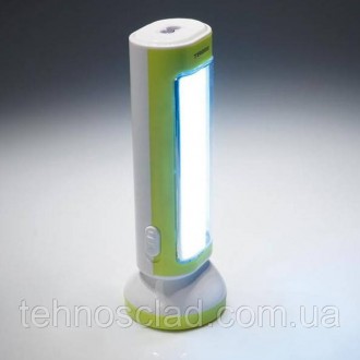 Ліхтар ручний акумуляторний з яскравою лампою LED зарядка від мережі 220 вбудова. . фото 4