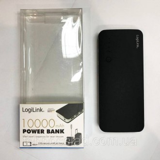 Power Bank повербанк 10000 mAh Logilink PA0145 портативне зарядне USB зовнішній . . фото 5