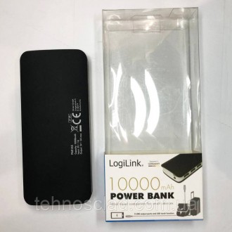 Power Bank повербанк 10000 mAh Logilink PA0145 портативне зарядне USB зовнішній . . фото 2