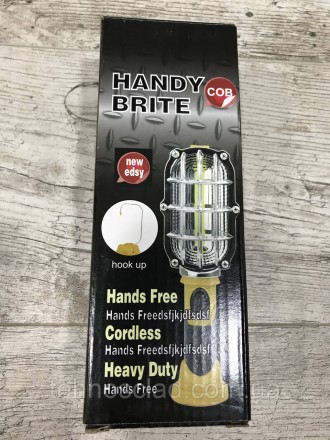 Ліхтарик ручний Handy Brite на магніті 3W COB LED світлодіодний на батарейках по. . фото 10
