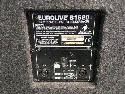 Behringer Eurolive B1520
Внимание! Комісійний товар. Уточнюйте наявність і компл. . фото 2