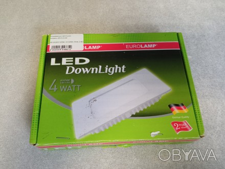 Світильник точковий врізний Eurolamp LED-DLS-4/4
Внимание! Комісійний товар. Уто. . фото 1