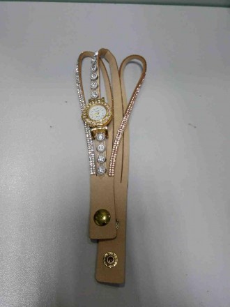 Жіночі годинники в стилі Пандора виконані у вигляді шкіряного браслета з набором. . фото 2