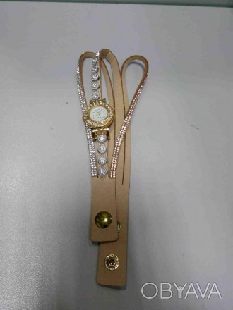 Жіночі годинники в стилі Пандора виконані у вигляді шкіряного браслета з набором. . фото 1