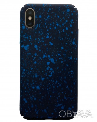 
Чохол для iPhone X/XS ElitCases TPU Backplate Black/Blue - стильний і надійний . . фото 1