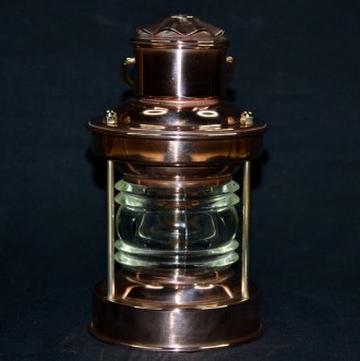 Электрический ночник "Корабельная лампа"
Медь
Высота 17 см.. . фото 2