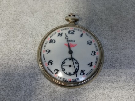 Кишеньковий годинник Блискавка Паротяг, механічний годинник виробництва часів СР. . фото 2