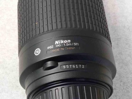 Nikon 70-300mm f/4-5.6G Zoom-Nikkor. Zoom-телеобъектив
крепление Nikon F, без вс. . фото 8