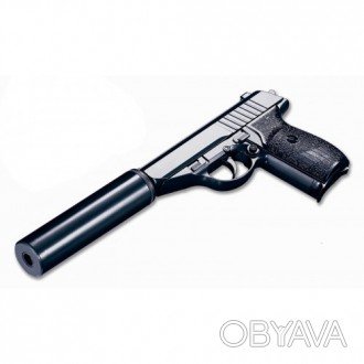 G3A Cтрайкбольний пістолет копія Walther PPS c чорним глушником
Galaxy G.3 - які. . фото 1