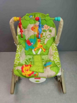 Новое портативное кресло-качалка «Веселые обезьянки» рассчитано на детей весом д. . фото 3