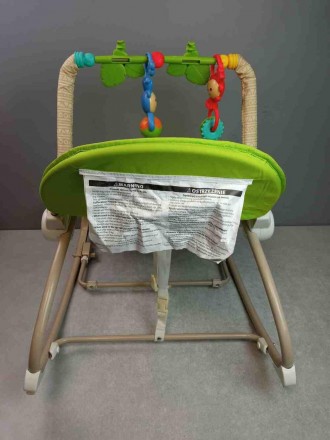 Новое портативное кресло-качалка «Веселые обезьянки» рассчитано на детей весом д. . фото 5
