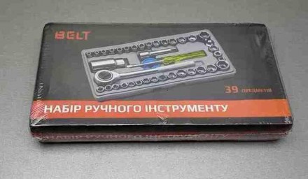 Набір інструментів обладнання Б/У Набір ручного інструменту Belt 39 предметів. Київ. фото 1 Набір інструментів обладнання Б/У Набір ручного інструменту Belt 39 предметів. Київ. фото 1