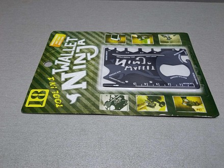 Мультикрихітка Ninja Wallet 18 в 1. Мультитул — чудовий подарунок для Вас і Ваши. . фото 5
