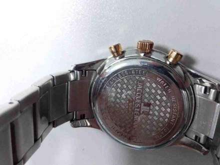 Кварцовий чоловічий годинник, аналоговий, корпус зі сталі, браслет: неірж. сталь. . фото 4