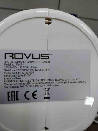 Портативный паровой утюг Rovus – компактный, легкий и при этом мощный вертикальн. . фото 4