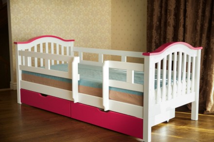 Ліжко "Максим" (білий/рожевий) поставляється у розібраному вигляді. Запакований . . фото 2