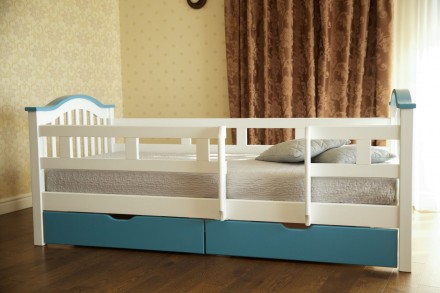 Ліжко дитяче "Максим" (білий/блакитний) поставляється в розібраному вигляді. Зап. . фото 4