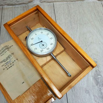 Индикатор часового типа ич-50 кл.1 СССР 
СССР Индикатор новый с хранения.
Индика. . фото 2