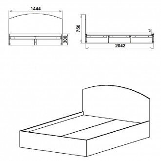 Ліжко KOMPANIT 140 см х 200 см Дуб: Близько однієї третини всього часу людина ви. . фото 3