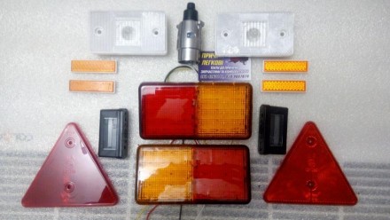 Полный комплект LED светотехники для легкового прицепа. Комплект собран из каче. . фото 2