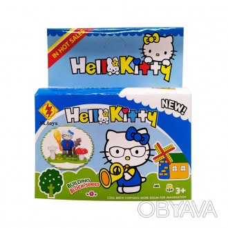 Пластиковий конструктор "Hello Kitty". У наборі: фігурка Кітті, підставка, облад. . фото 1