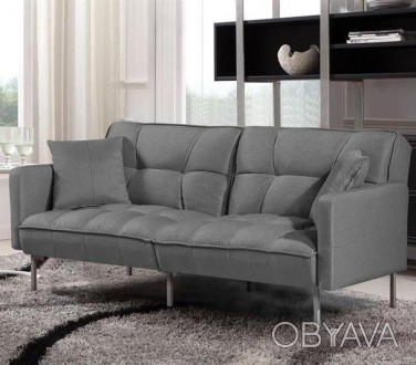 Розкладний диван ROBERTO (темно-сірий) поставляється в розібраному вигляді. Запа. . фото 1