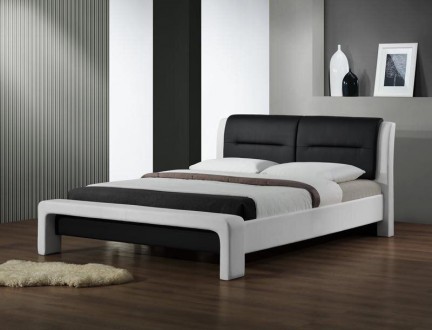 Ліжко Cassandra 160 x 200 см (білий/чорний) постачається у розібраному вигляді. . . фото 2