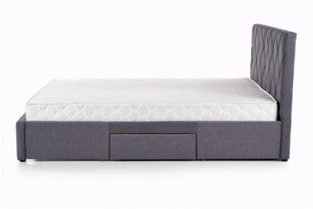 Ліжко з шухлядами BETINA сірий 160 x 200 см (сірий) поставляється в розібраному . . фото 10