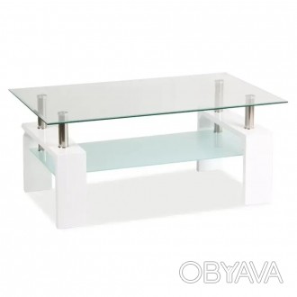 Журнальний стіл Lisa Basic II (білий) постачається у розібраному вигляді. Запако. . фото 1