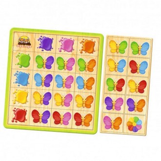 В наборе 30 сортировочных плашек. Как играть: нужно расположить бабочек согласно. . фото 2
