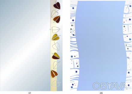 Дзеркала,декоровані скляними елементами і кристалами Сваровськи.
800х600 мм.
Д. . фото 1