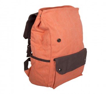 Красивый рюкзак оранжевого цвета. Аксессуар сделан из прочного материала. Внутри. . фото 11