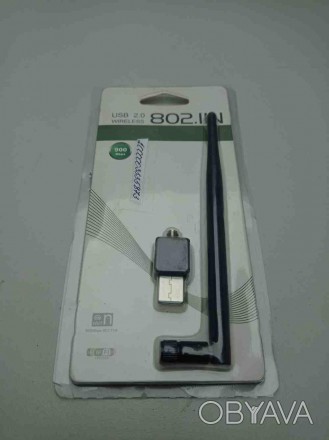 USB WIFI 802.11n — це невеликий Wifi адаптер з антеною для організації бездротов. . фото 1