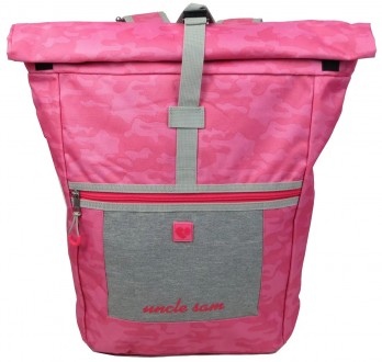 
 Женский городской рюкзак Rolltop Uncle IAN313561 22L Розовый Рюкзак выполнен и. . фото 2