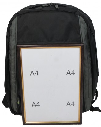 
 Компактний рюкзак з ноутбуком 15,6 дюймів Kato Assen Чорний Одне основне відді. . фото 11