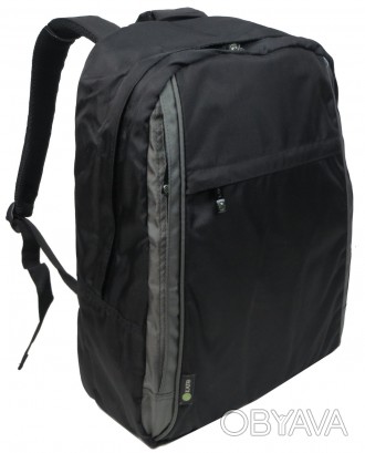 
 Компактний рюкзак з ноутбуком 15,6 дюймів Kato Assen Чорний Одне основне відді. . фото 1