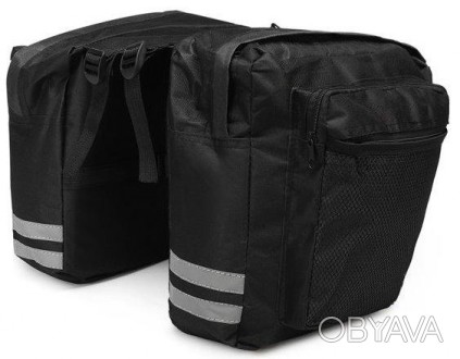 
 Велосипедная сумка на багажник велоштаны Korbi S1645289 25L Черный Многофункци. . фото 1