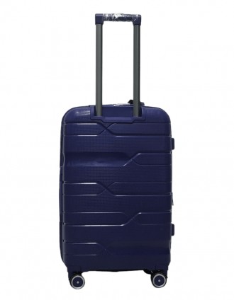 
 Чемодан средний M полипропилен Milano bag 0306 65×42×28см 56л Темно-синий Стра. . фото 4