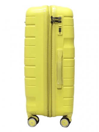 
 Чемодан большой L полипропилен Milano bag 0306 76×49×31см 82л Желтый Страна: Е. . фото 6