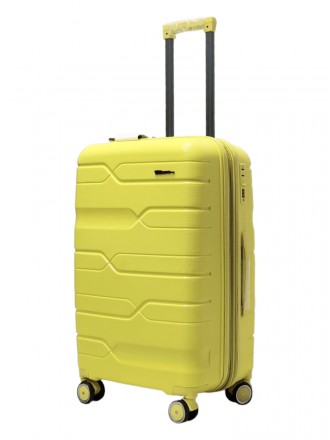 
 Чемодан средний M полипропилен Milano bag 0306 65×42×28см 56л Желтый Страна: Е. . фото 3