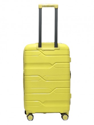 
 Чемодан средний M полипропилен Milano bag 0306 65×42×28см 56л Желтый Страна: Е. . фото 4