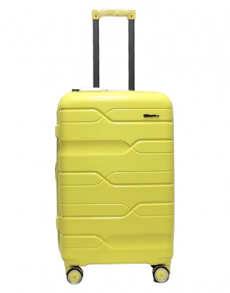 
 Чемодан средний M полипропилен Milano bag 0306 65×42×28см 56л Желтый Страна: Е. . фото 2